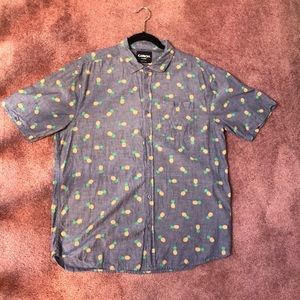 Pineapple Hawaiian Shirt XL Carbon 🍍🍍🍍